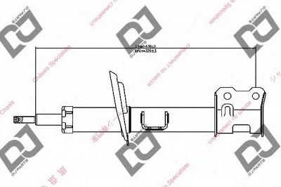 DJ PARTS ds1396gs -  Амортизатор